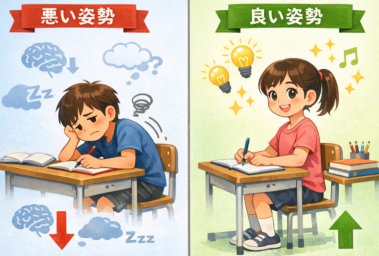 『姿勢が良いと学力が上がる理由』